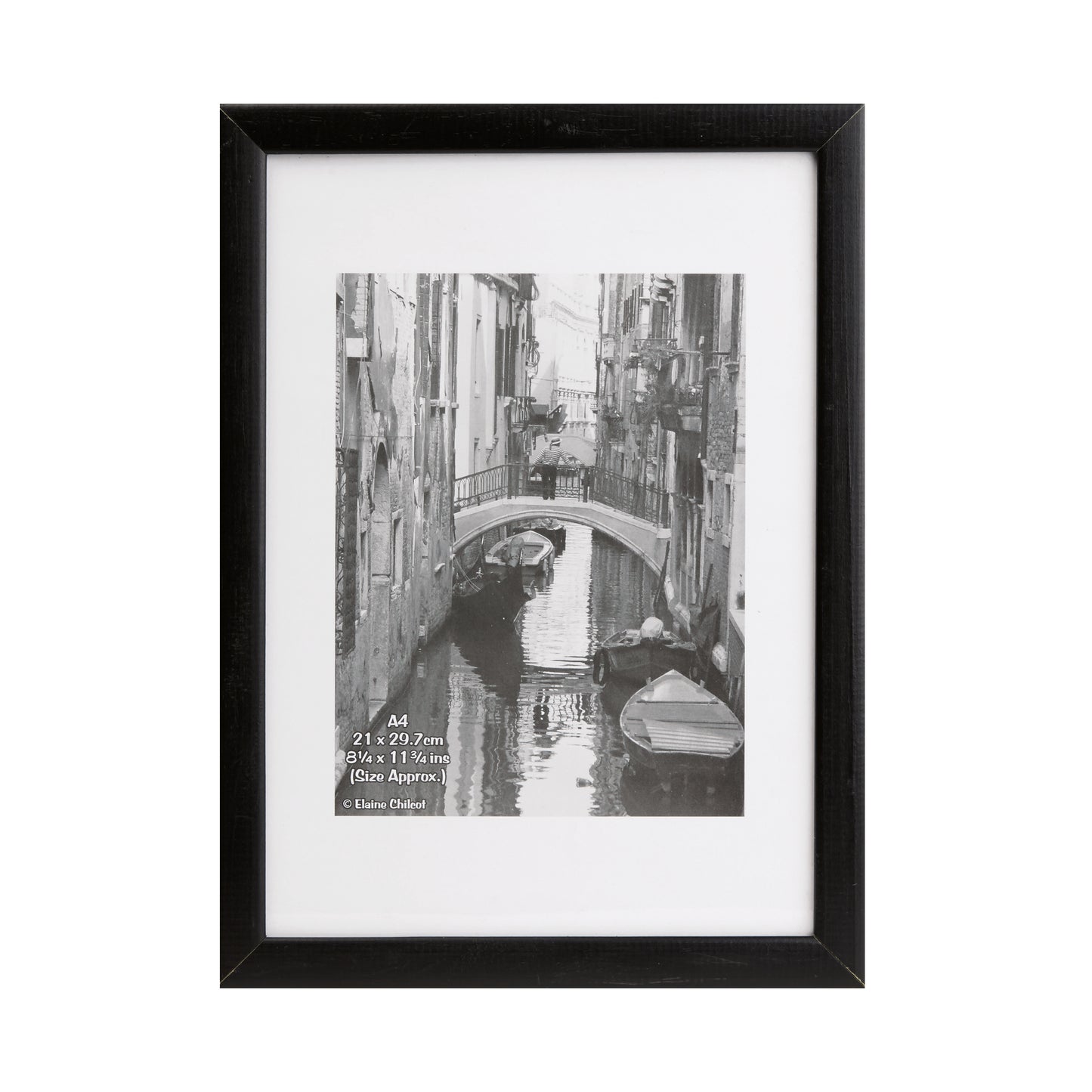 Hampton Frames Black Wood Certificate Frame Non Glass KENTA4NG