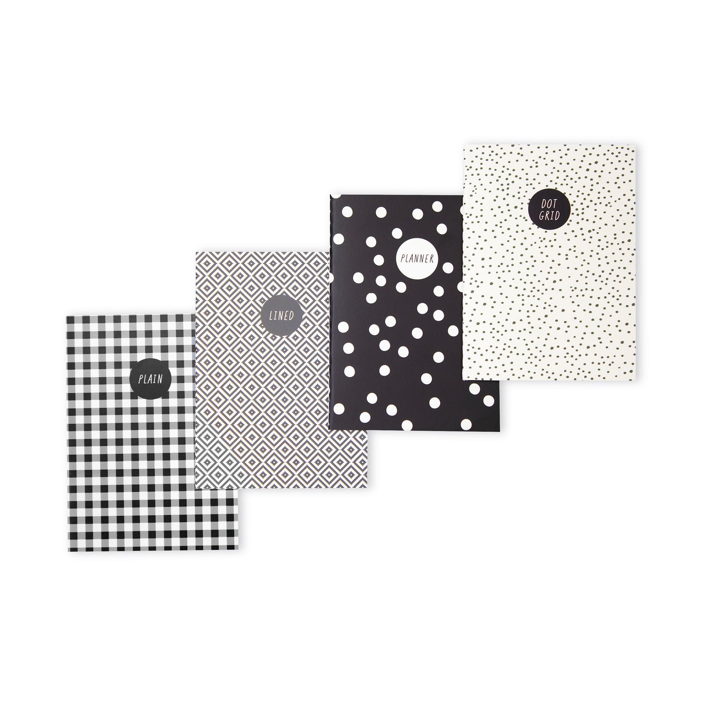 Pukka Pads Carpe Diem Notebook Monochrome A6 (Pack of 4) 9366-CD