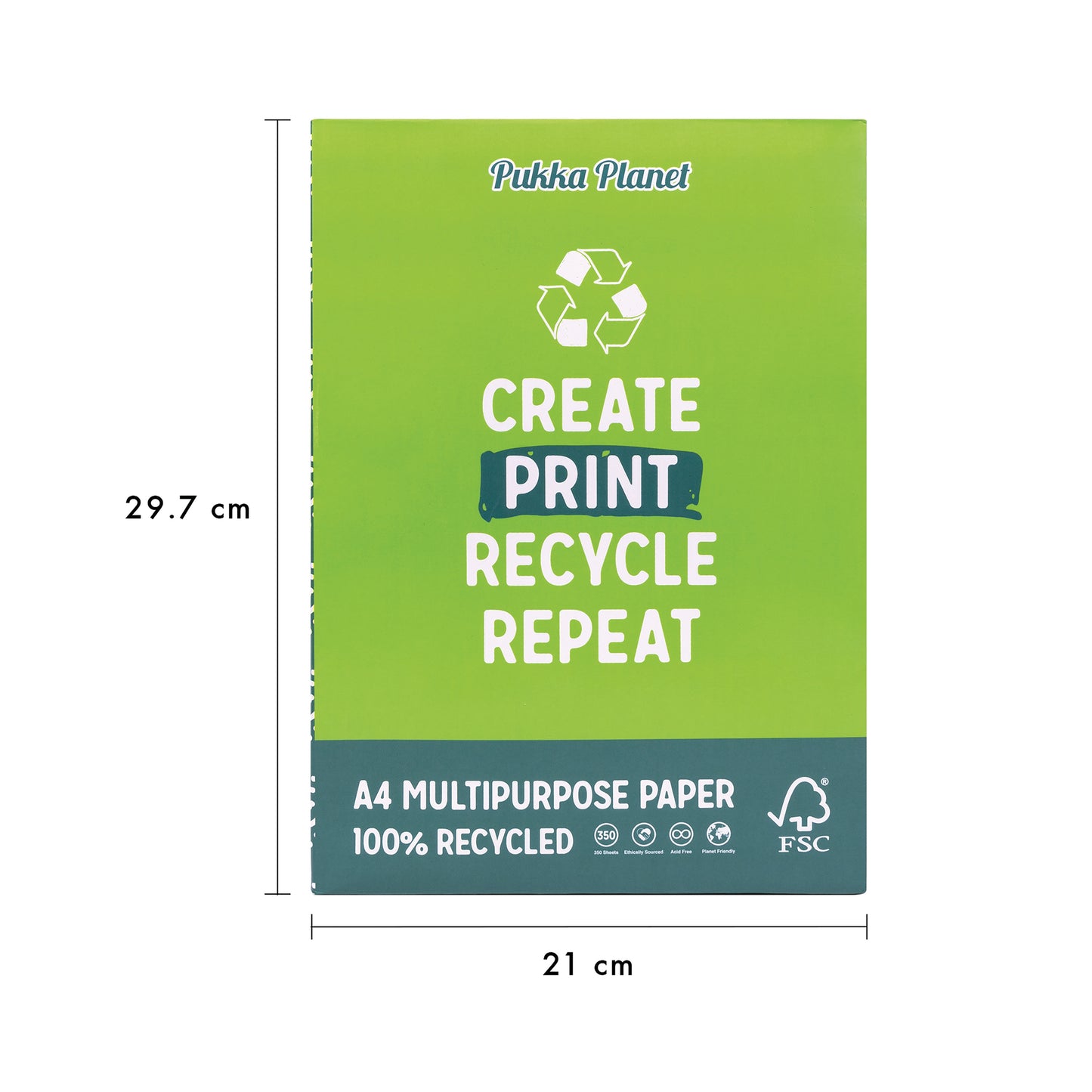 Pukka Planet Recycled Paper A4 (Pack of 350) 9857-SPP