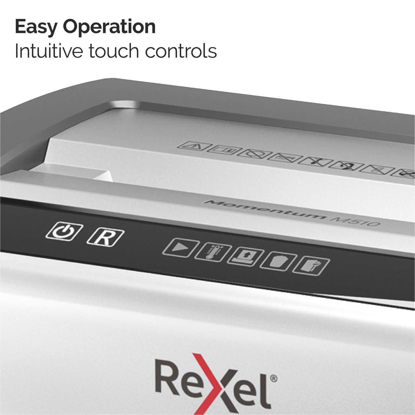 Rexel M510 paper shredder Micro-cut shredding 60 dB 22.3 cm Black, Silver