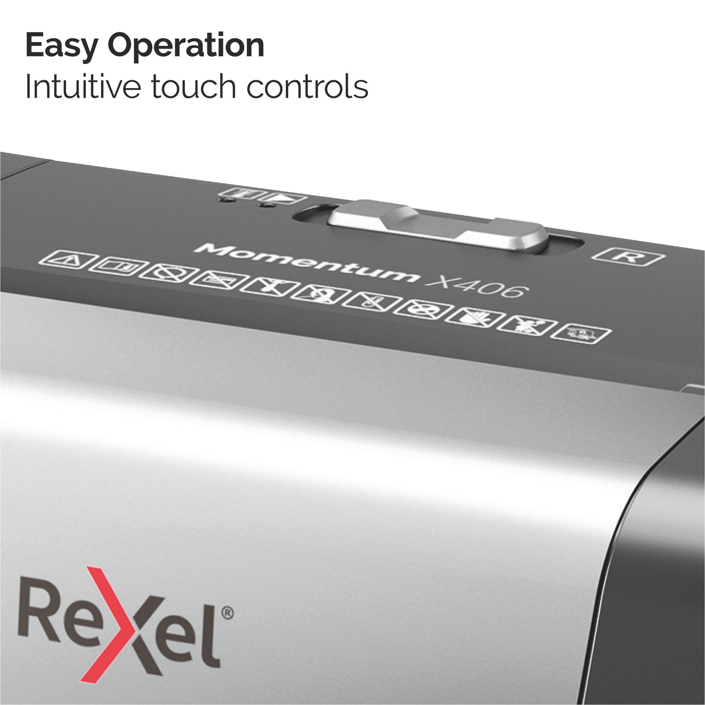 Rexel X406 paper shredder Cross shredding 22 cm Black, Silver