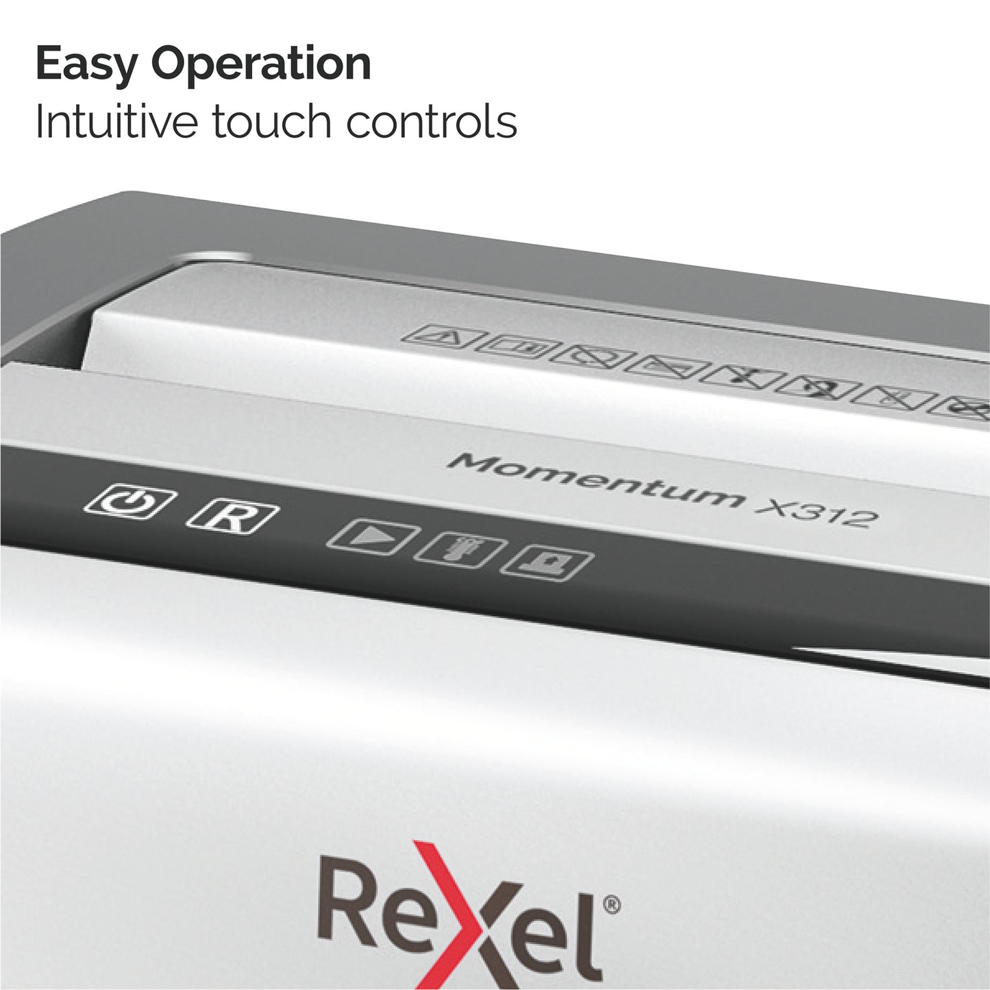 Rexel X312 paper shredder Cross shredding 22 cm Black, Silver