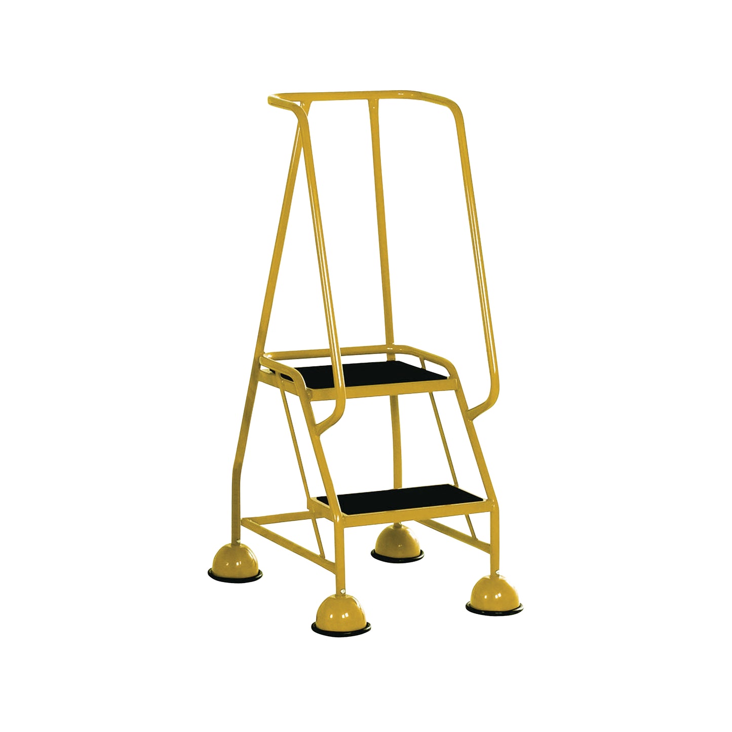 Yellow 2 Tread Tubular Steel Step (W380 x D540 x H1185mm) 385133