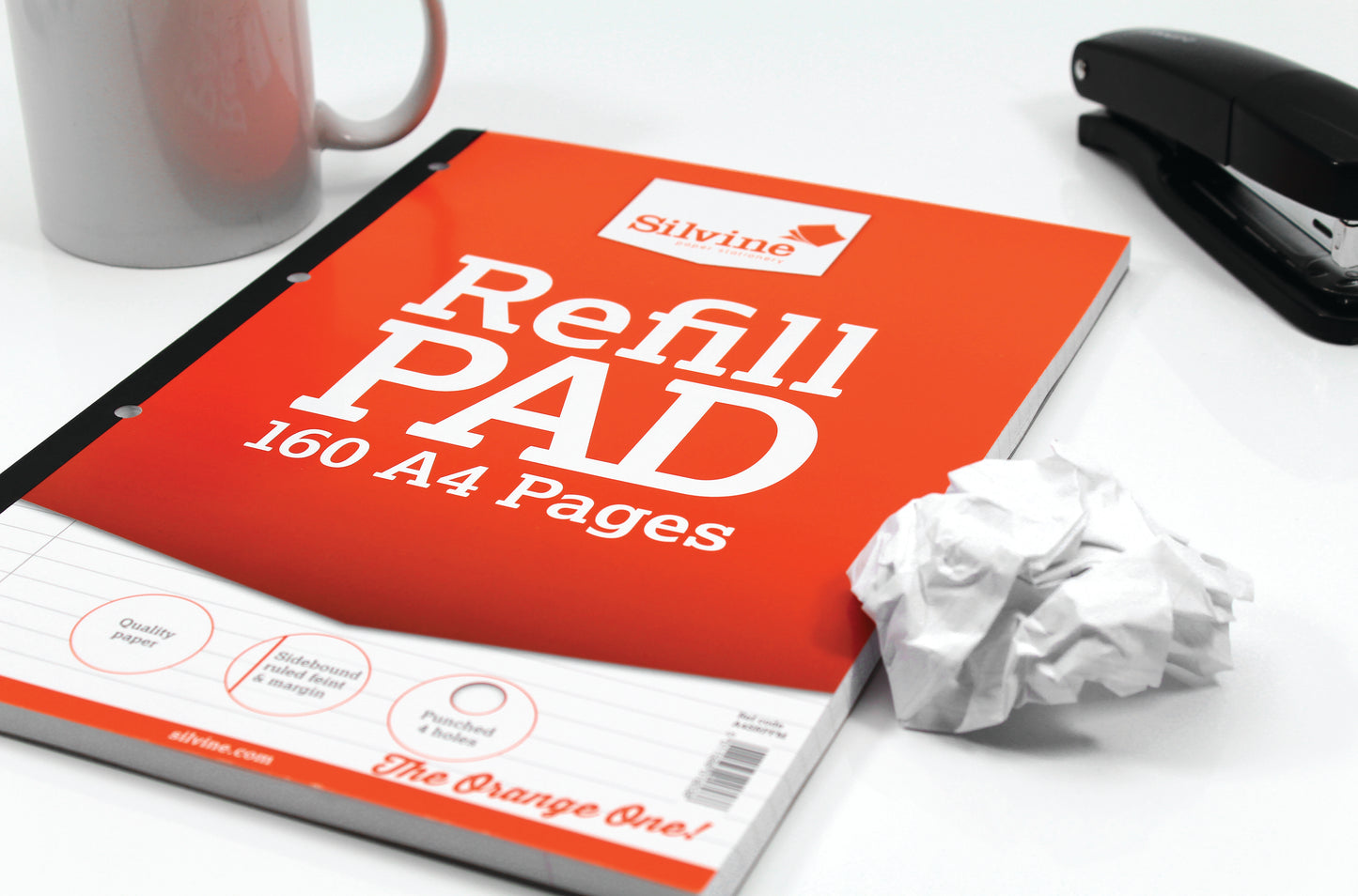 Silvine Ruled Sidebound Refill Pad A4 160 Pages (Pack of 6) A4SRPFM