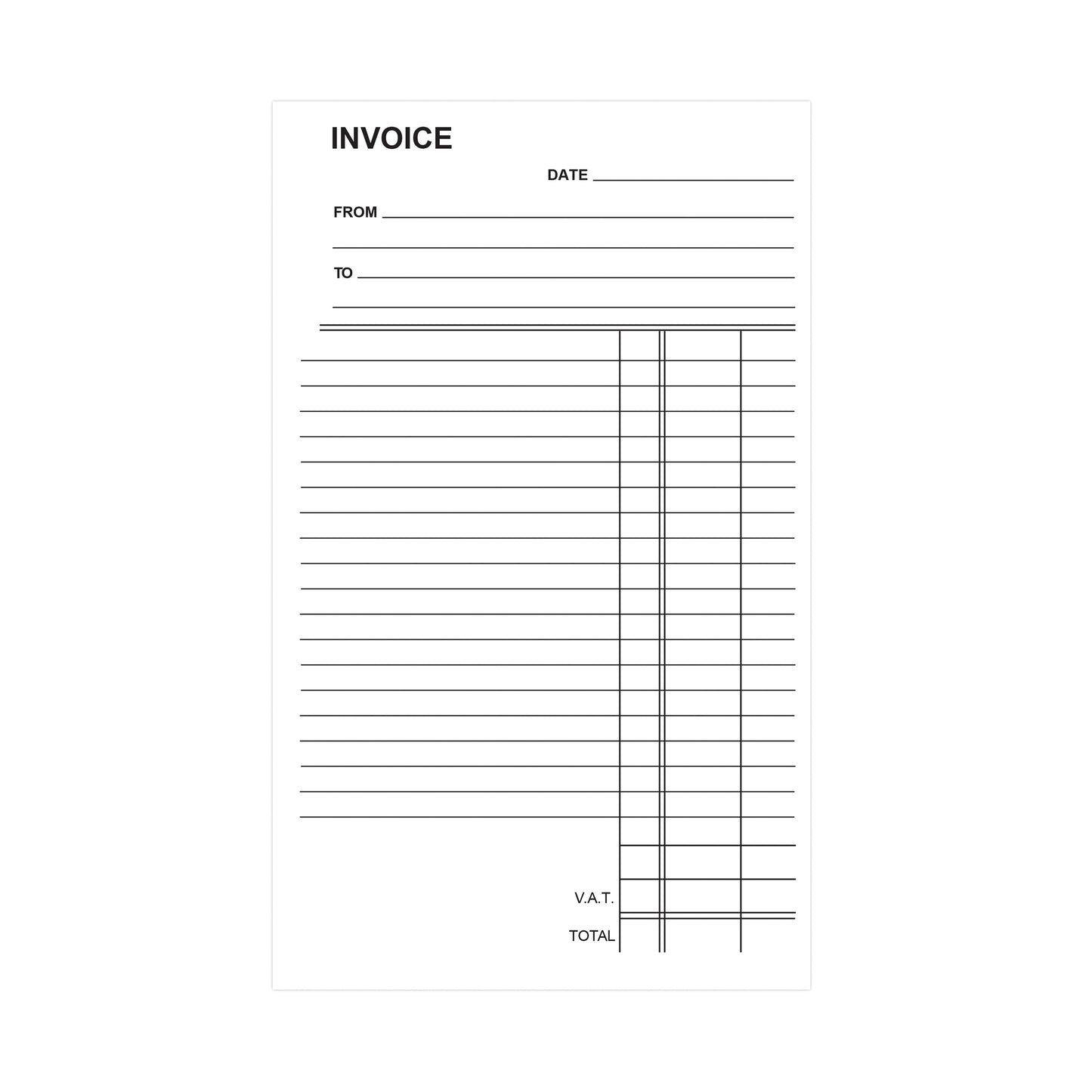 Silvine Carbonless Duplicate Invoice Book 210x127mm (Pack of 6) 711-T