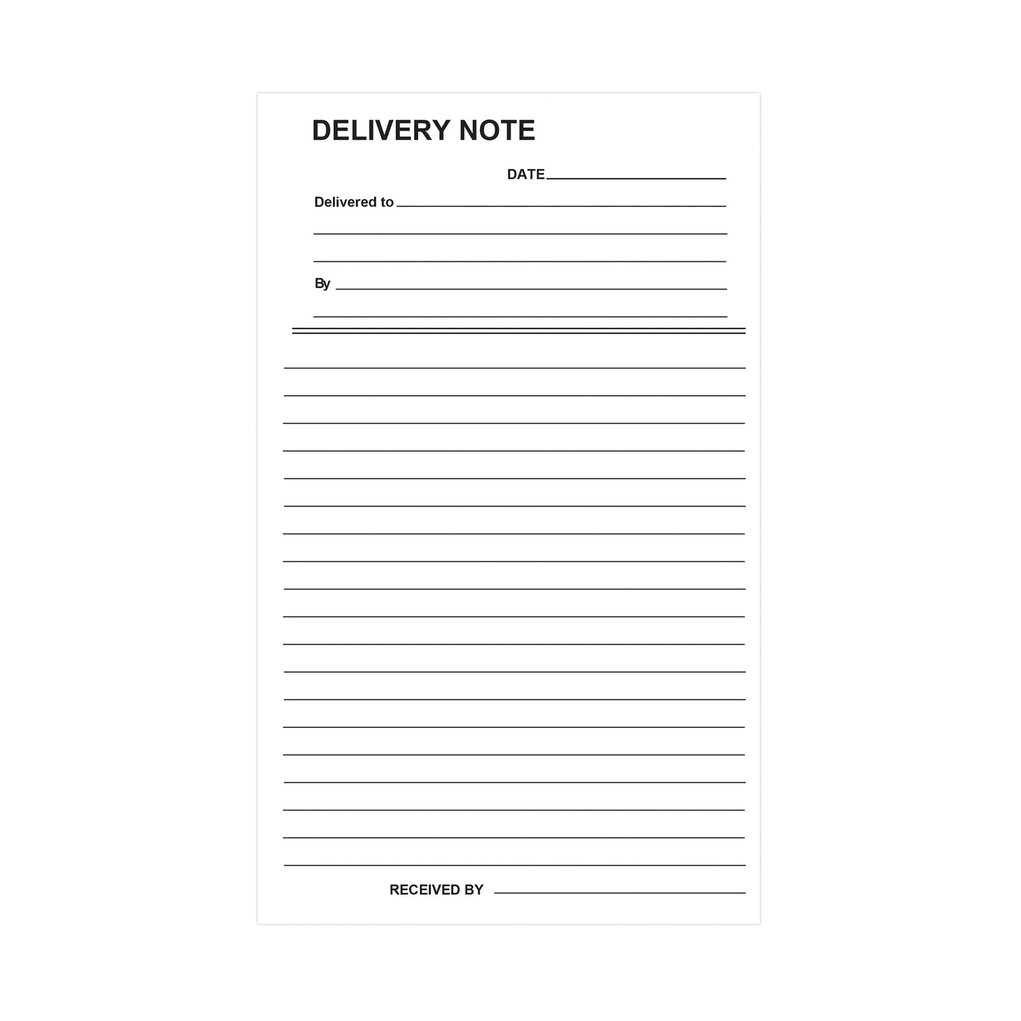 Silvine Duplicate Delivery Book 210x127mm (Pack of 6) 613-T