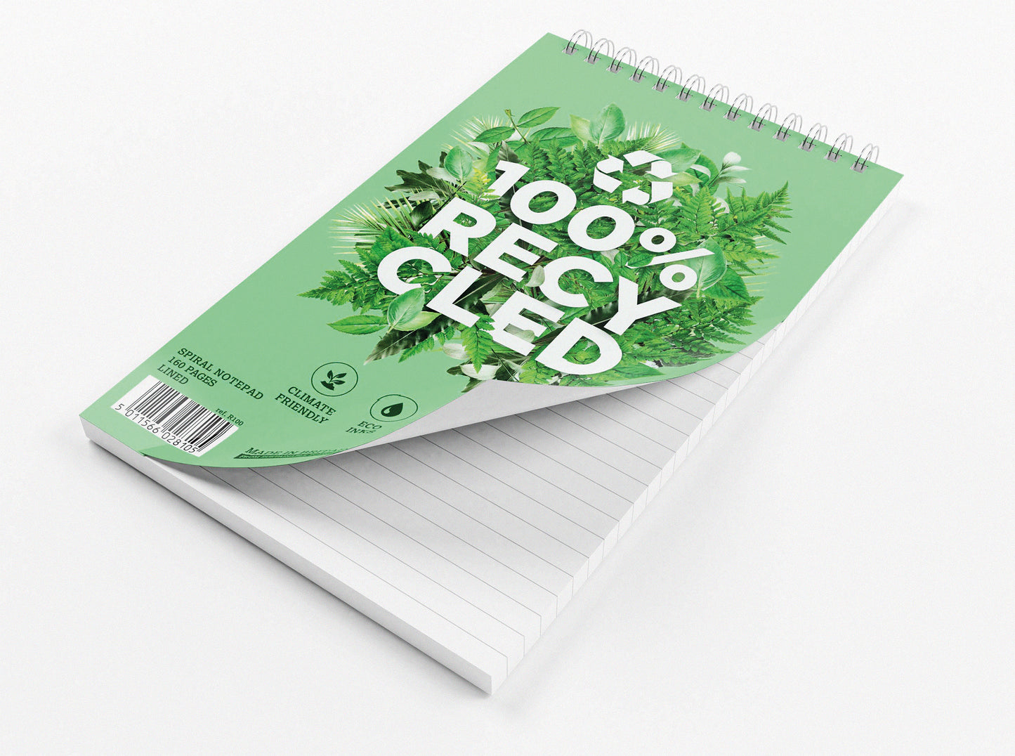 Silvine Premium Recycled Reporters Notebook 125x203mm 160 Pages (Pack of 3) R100-P