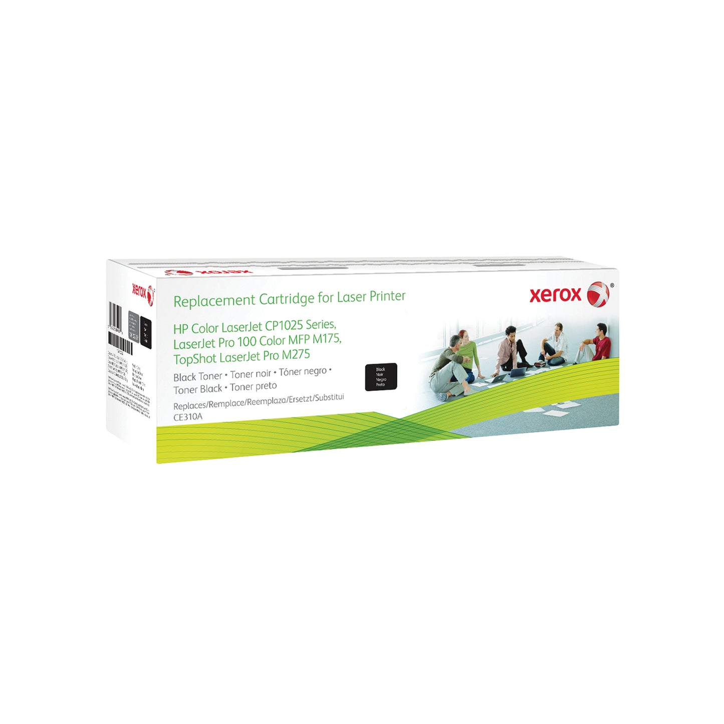 Everyday™ Black Remanufactured Toner by Xerox compatible with HP 126A (CE310A), Standard capacity
