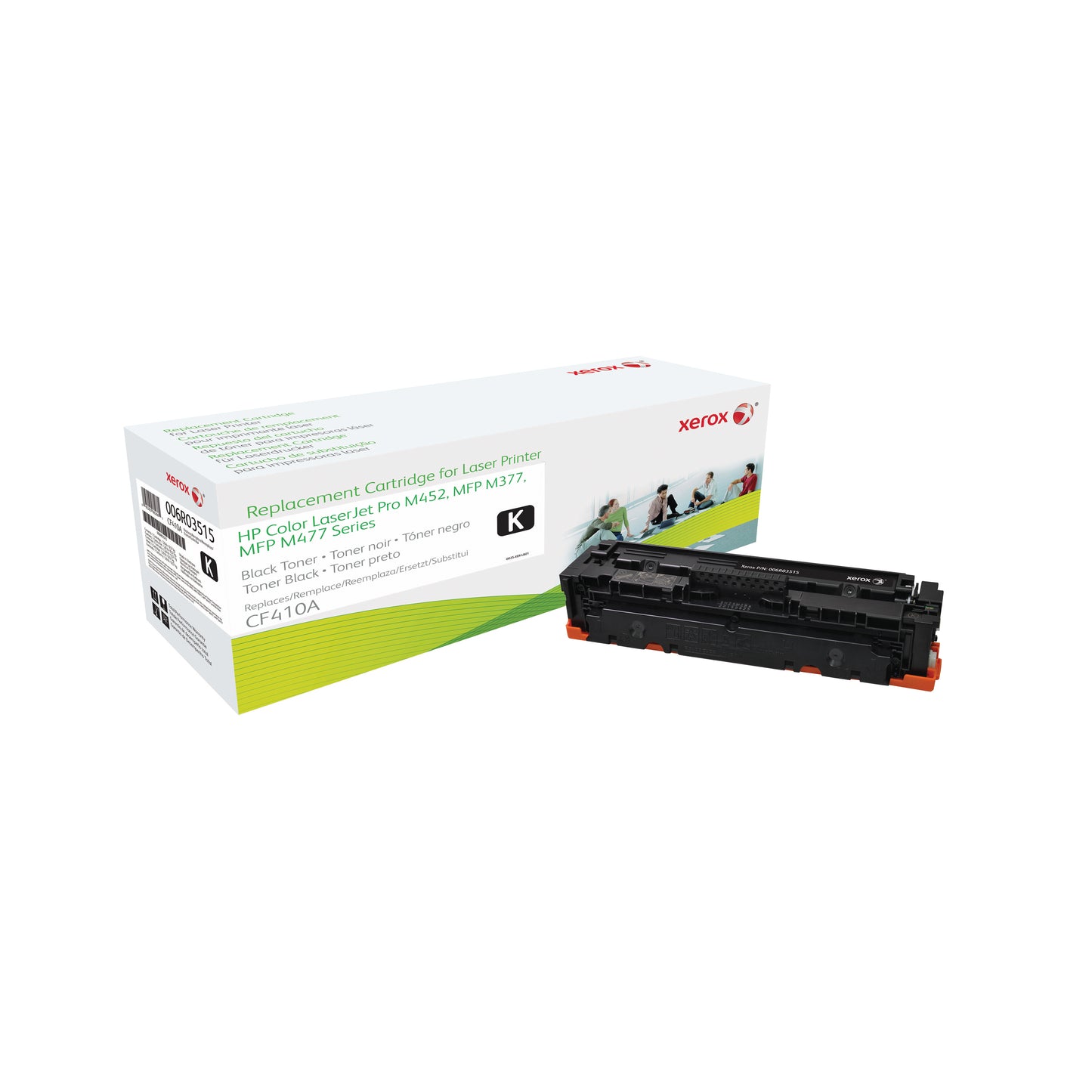 Everyday™ Black Remanufactured Toner by Xerox compatible with HP 410A (CF410A), Standard capacity