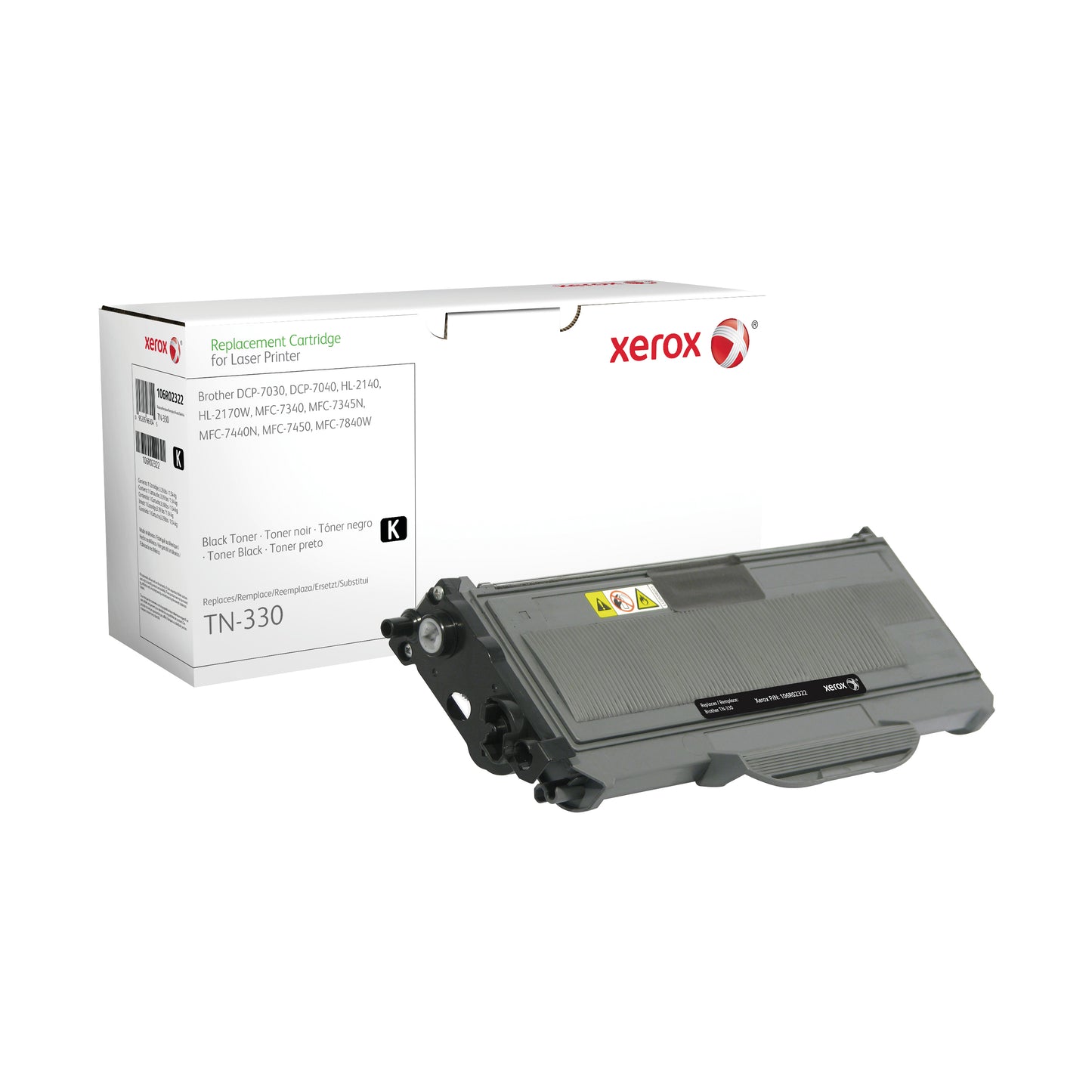 Xerox Everyday Brother TN-2110 Remanufactured Compatible Toner Cartridge Black 106R02322