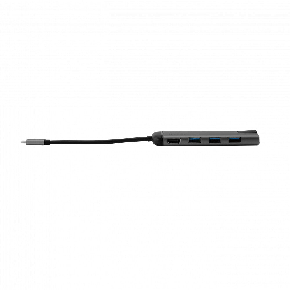 Verbatim 49142 laptop dock/port replicator USB 3.2 Gen 1 (3.1 Gen 1) Type-C Black, Silver
