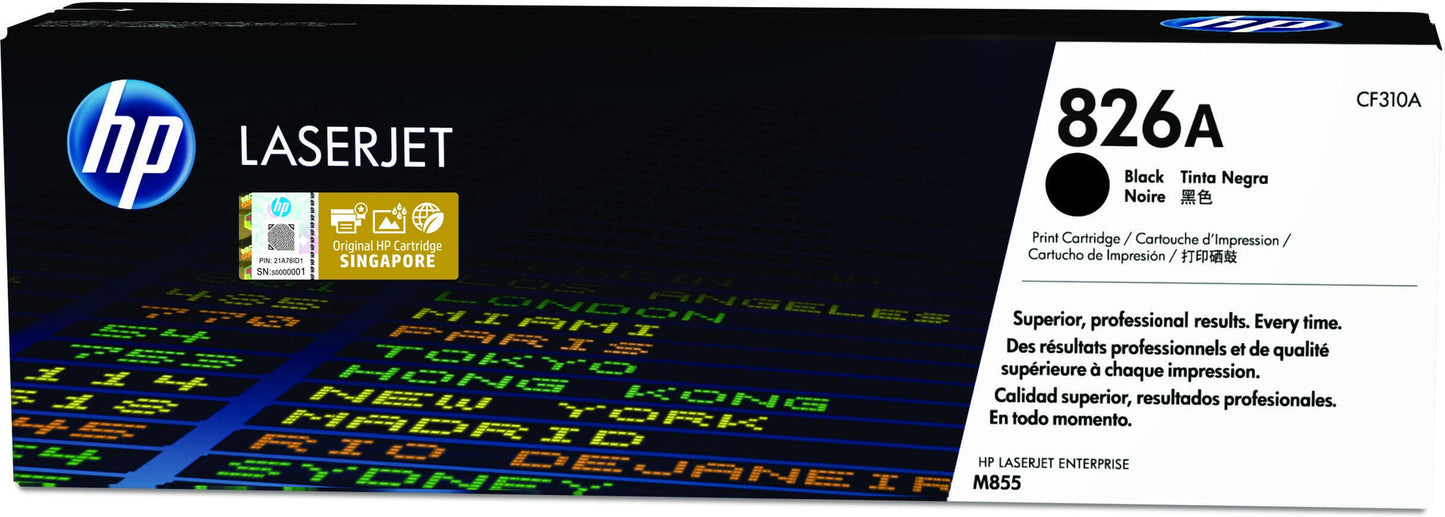 HP 826A Black Original LaserJet Toner Cartridge