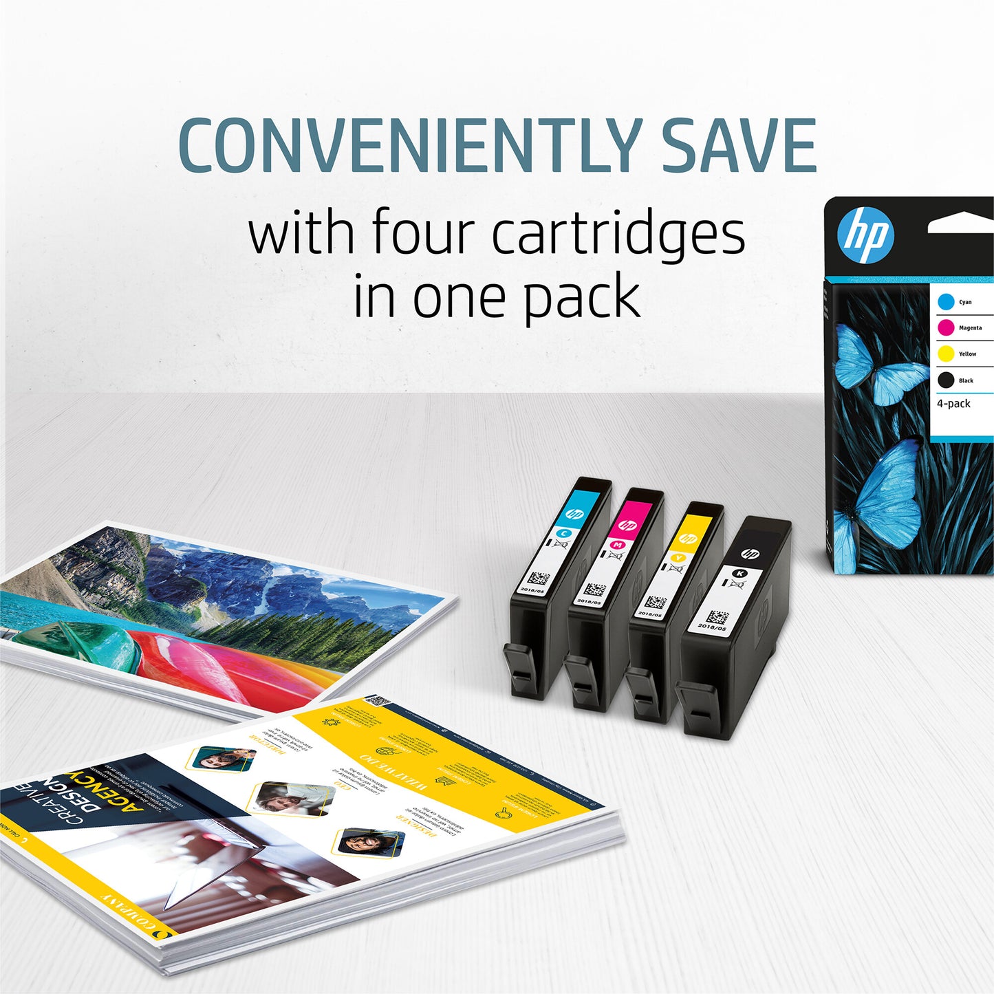 HP 963 4-pack Black/Cyan/Magenta/Yellow Original Ink Cartridges