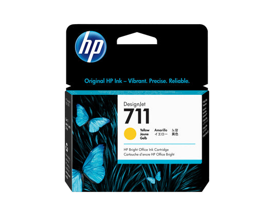 HP 711 29-ml Yellow DesignJet Ink Cartridge