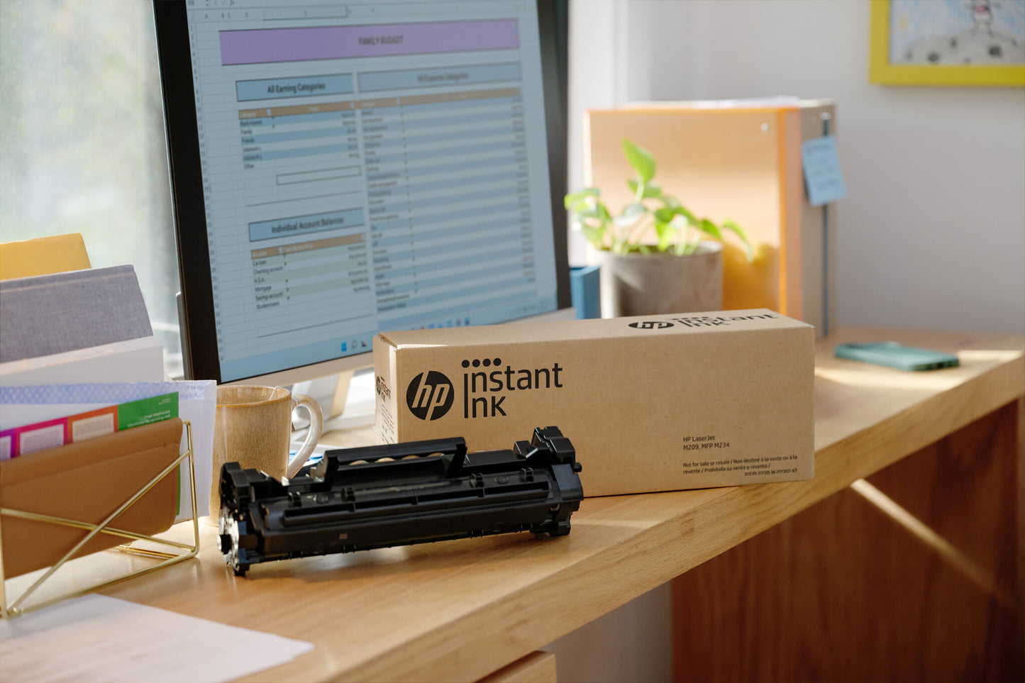 HP OfficeJet Pro 9012e Wireless All-in-One Color Printer, Instant Ink; Two-sided printing