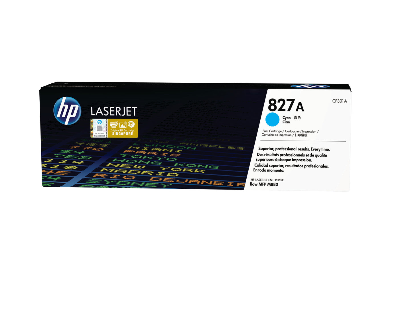 HP 827A Cyan Original LaserJet Toner Cartridge