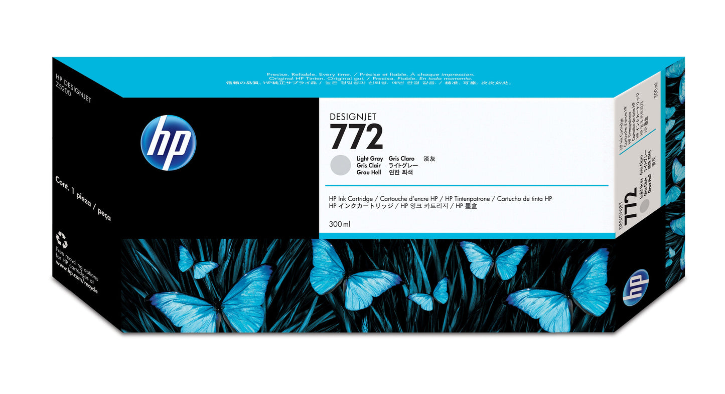 HP 772 300-ml Light Gray DesignJet Ink Cartridge
