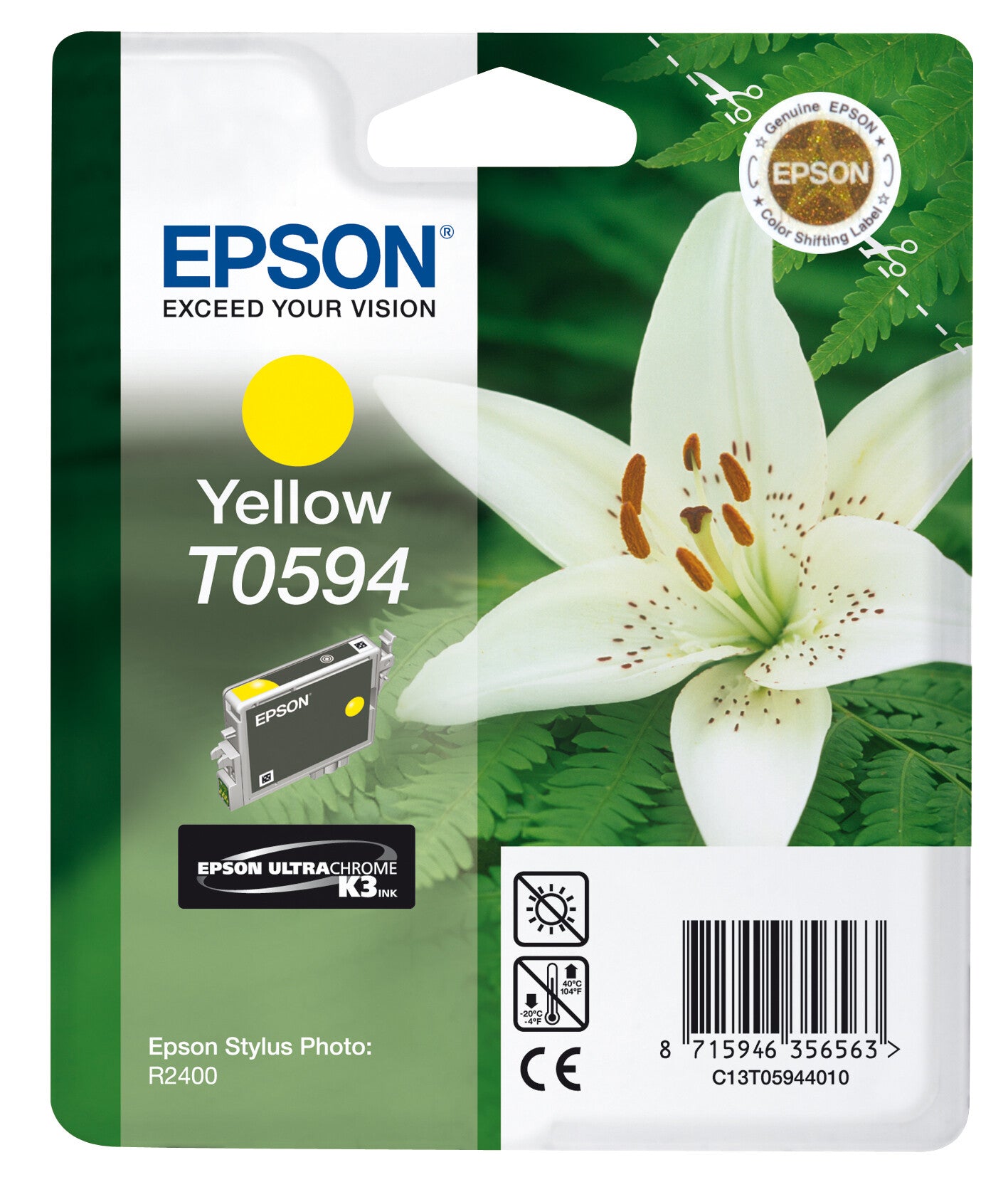 Epson Lily Singlepack Yellow T0594 UltraChrome K3