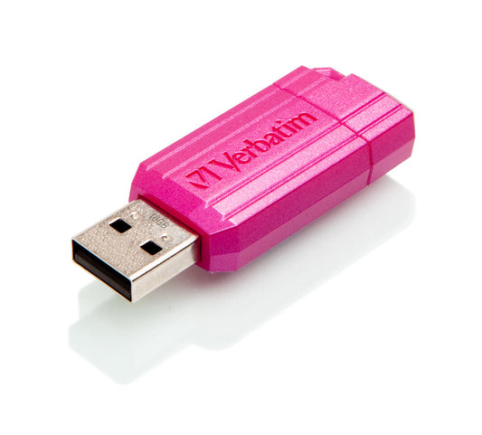 Verbatim PinStripe - USB Drive 16 GB - Hot Pink