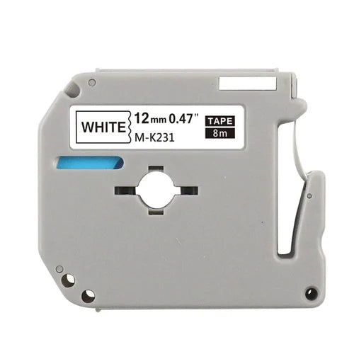 Brother M-K231SBZ label-making tape Black on white