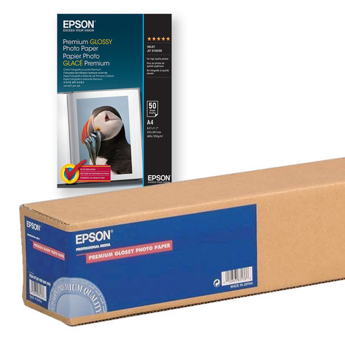 Epson Premium Glossy Photo Paper Roll, 329 mm x 10 m, 255g/m²
