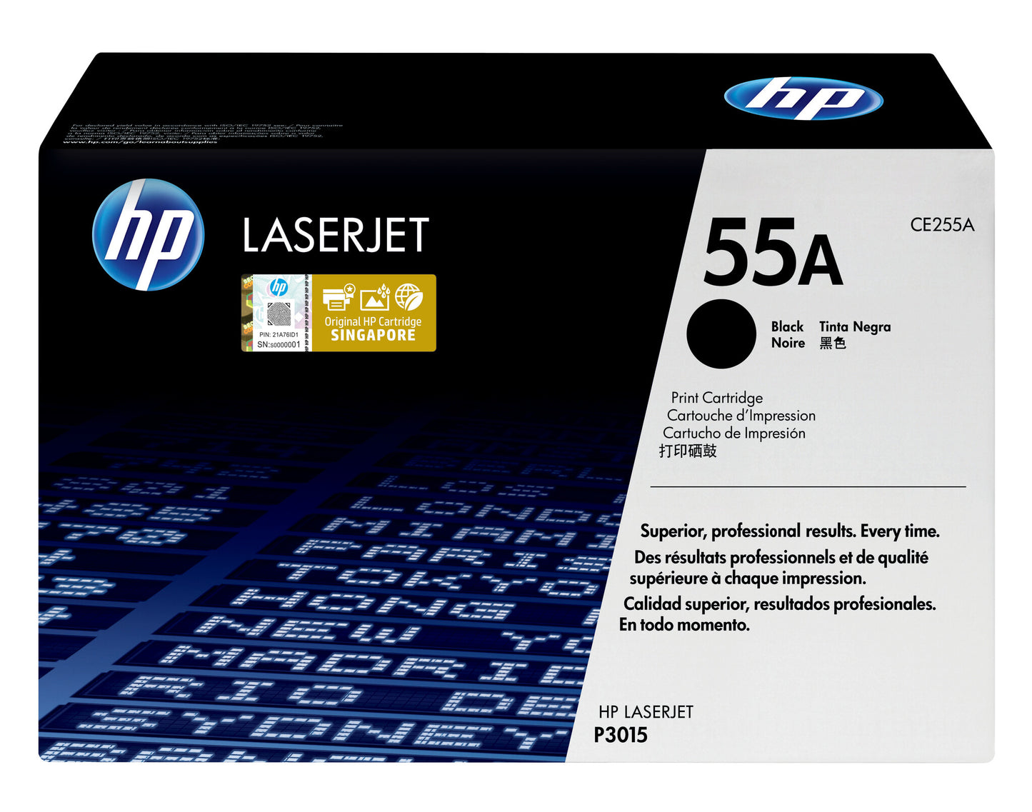 HP 55A Black Original LaserJet Toner Cartridge