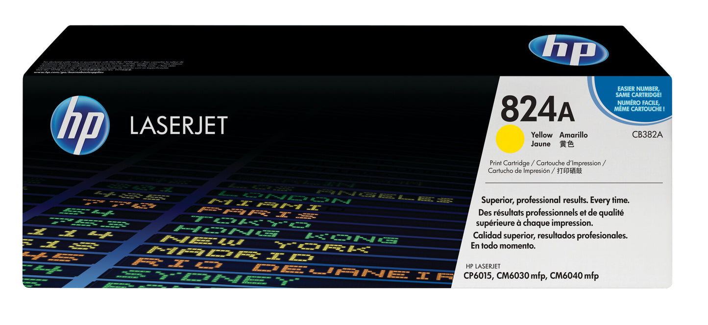 HP 824A Yellow Original LaserJet Toner Cartridge