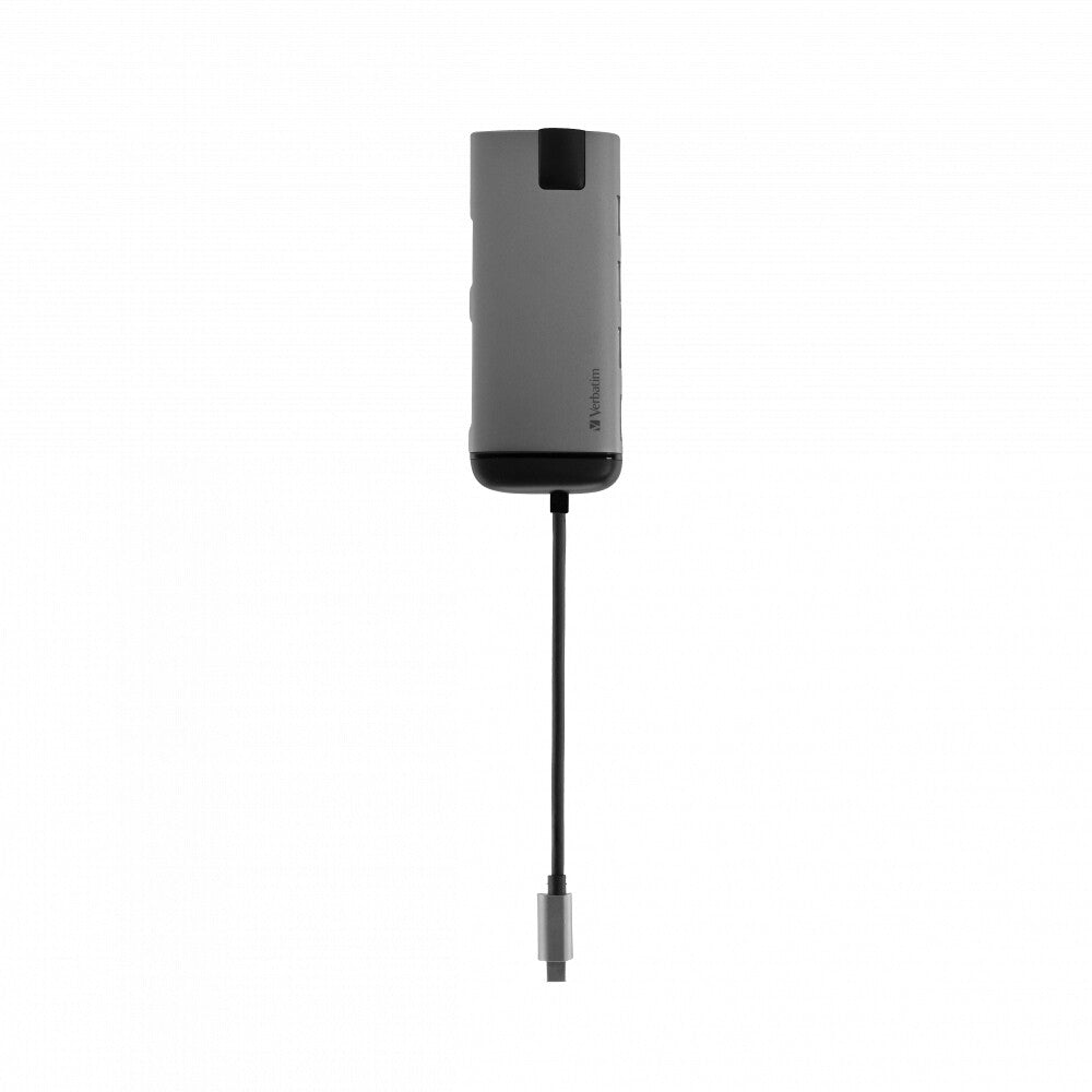 Verbatim 49142 laptop dock/port replicator USB 3.2 Gen 1 (3.1 Gen 1) Type-C Black, Silver