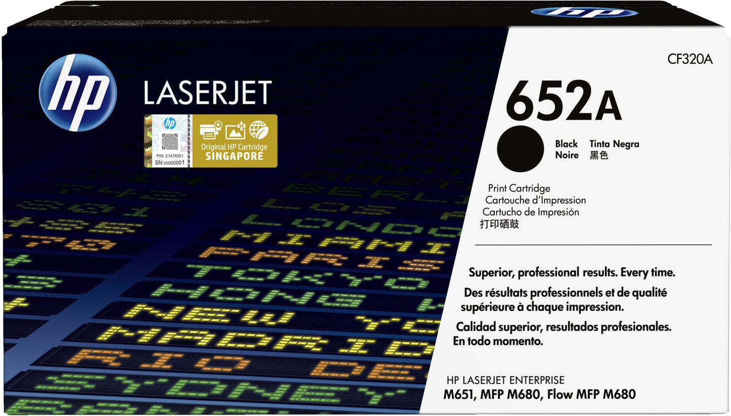 HP 652A Black Original LaserJet Toner Cartridge