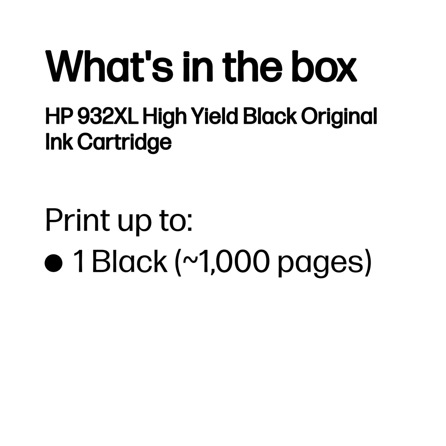 HP 932XL High Yield Black Original Ink Cartridge