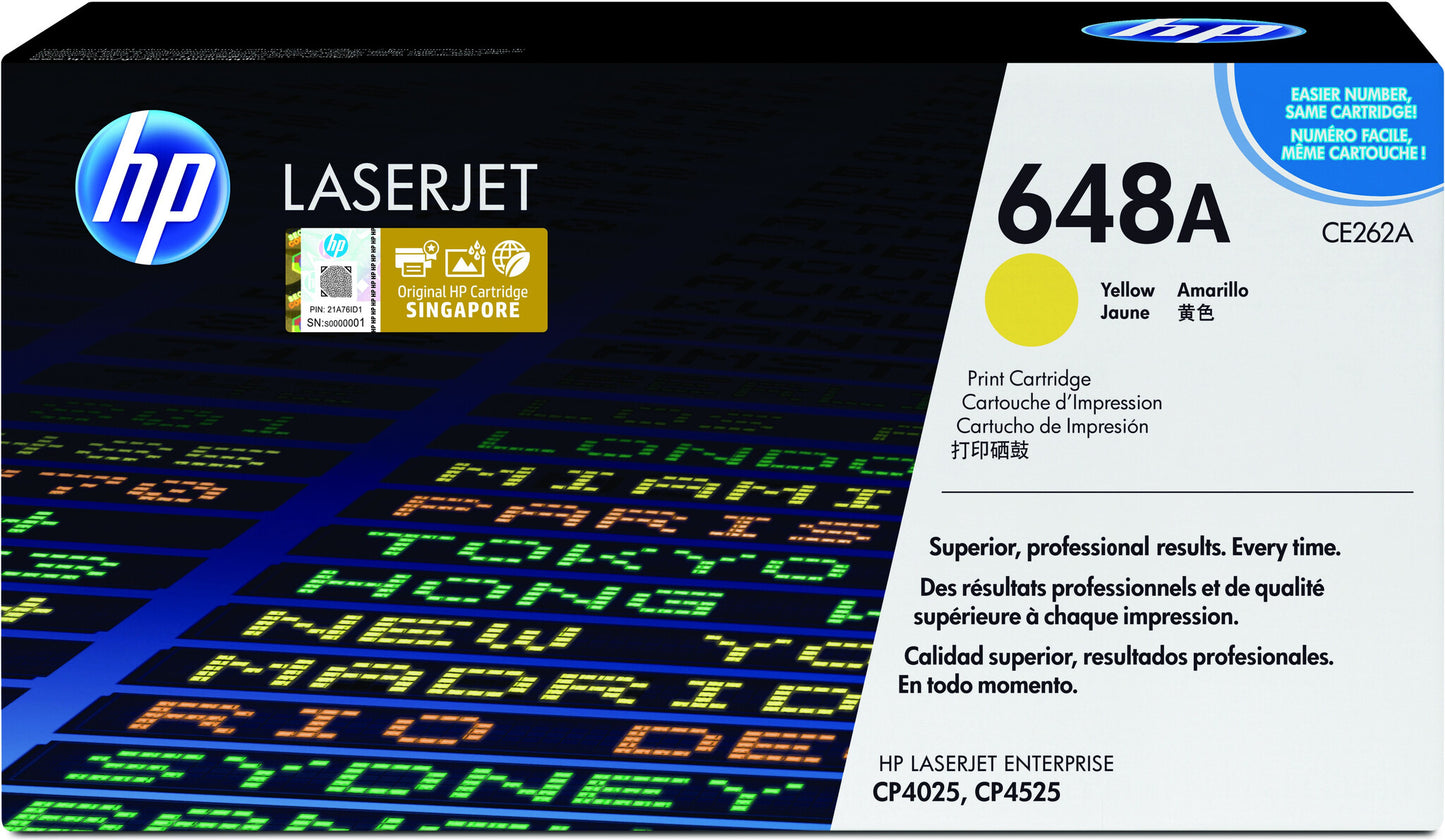 HP 648A Yellow Original LaserJet Toner Cartridge