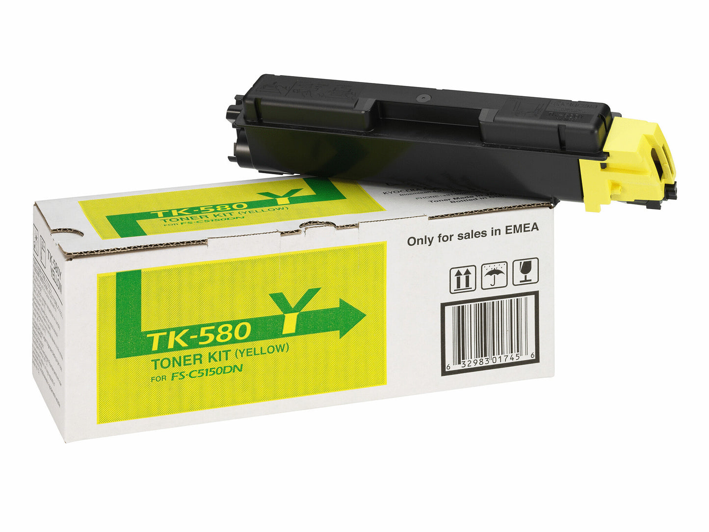KYOCERA TK-580Y toner cartridge 1 pc(s) Original Yellow