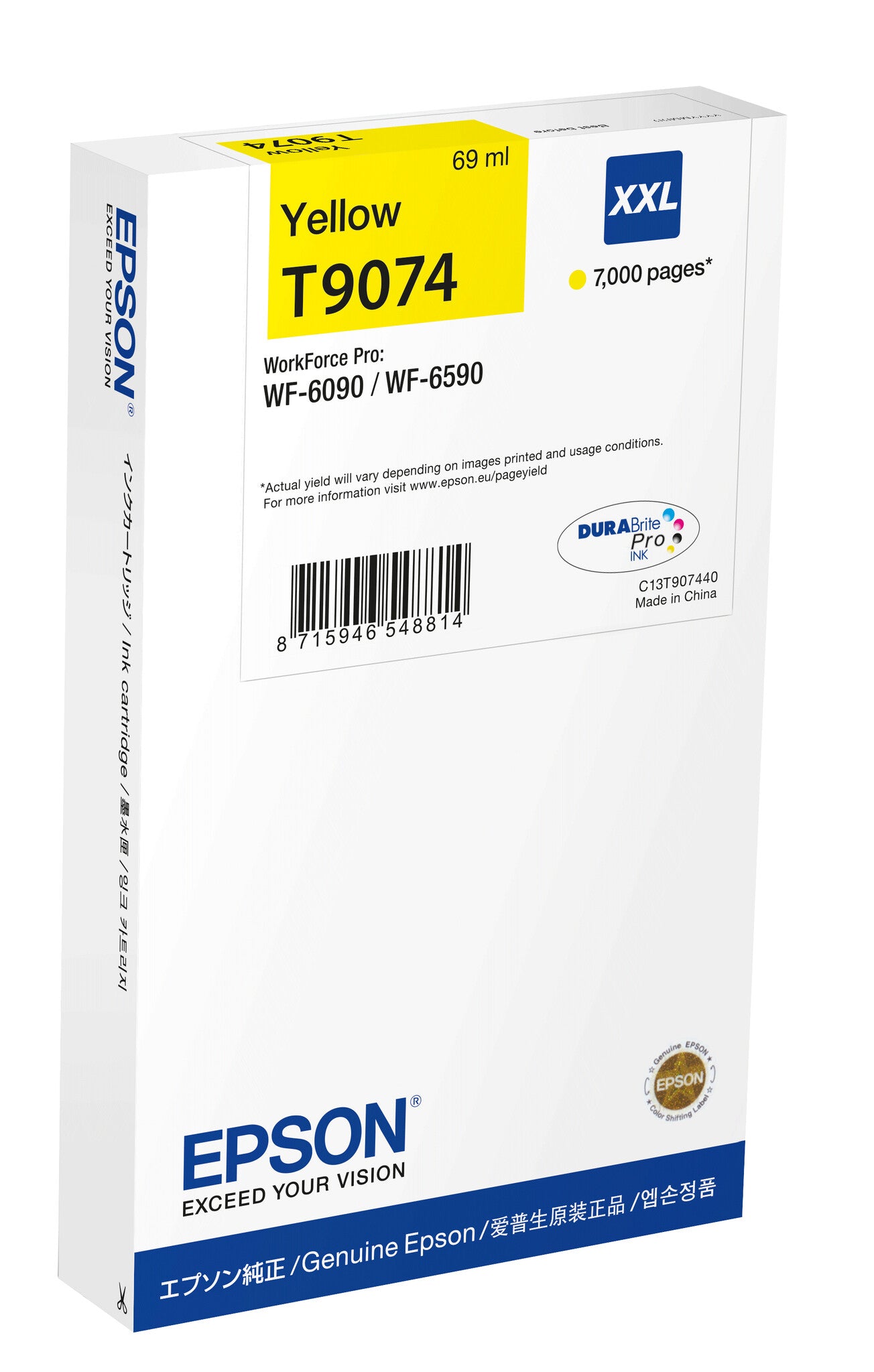 Epson WF-6xxx Ink Cartridge Yellow XXL