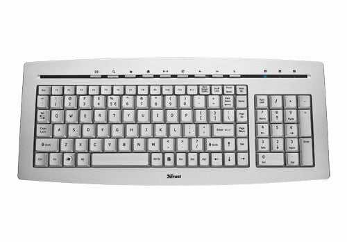 Trust Slimline keyboard USB QWERTY White 16616