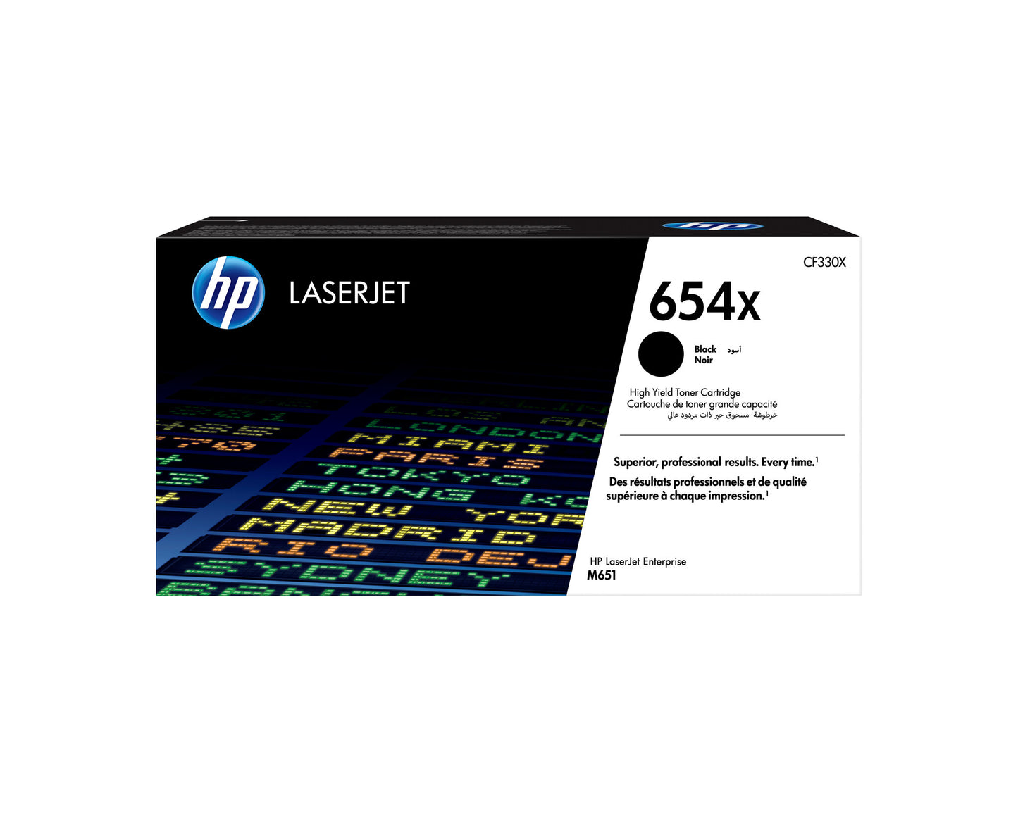 HP 654X High Yield Black Original LaserJet Toner Cartridge