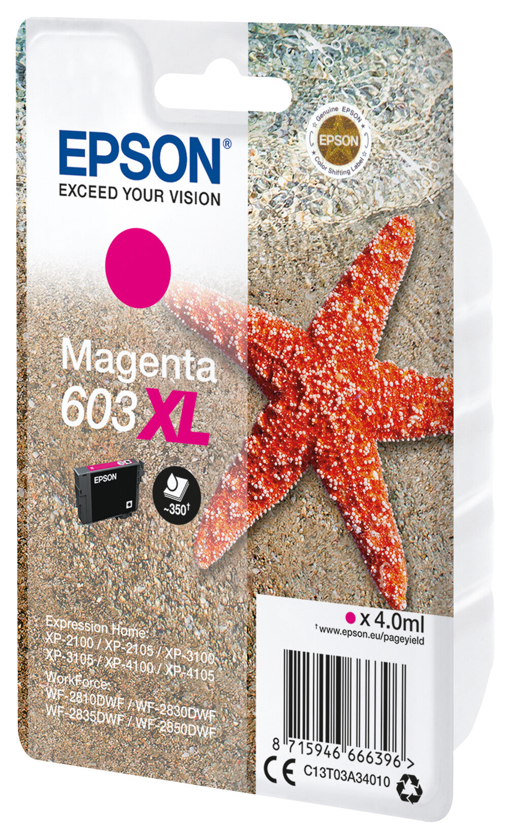 Epson C13T03A34020 ink cartridge 1 pc(s) Original High (XL) Yield Magenta