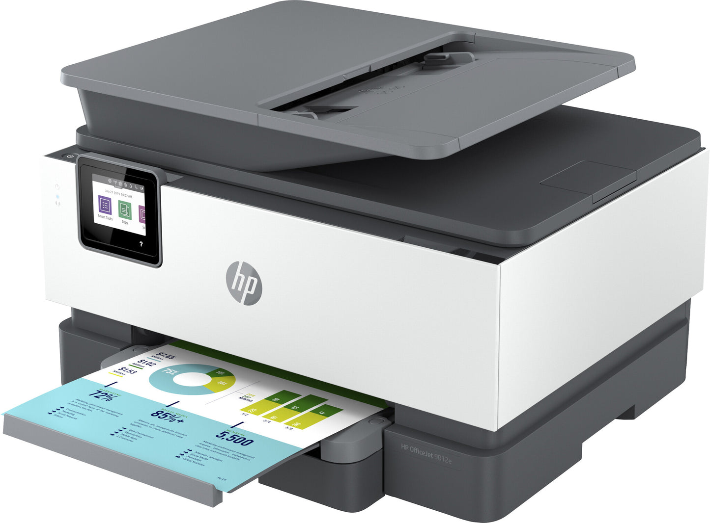 HP OfficeJet Pro 9012e Wireless All-in-One Color Printer, Instant Ink; Two-sided printing