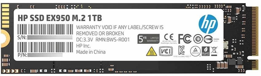 HP EX950 M.2 1 TB PCI Express 3.1 NVMe