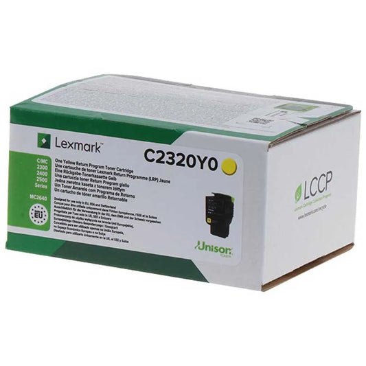 Lexmark C2320Y0 toner cartridge 1 pc(s) Original Yellow