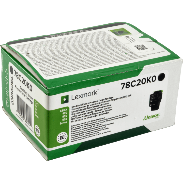 Lexmark 78C20K0 toner cartridge 1 pc(s) Original Black