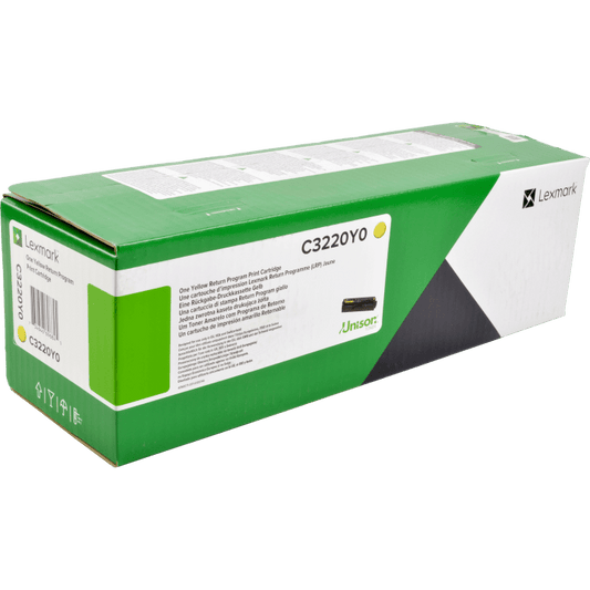 Lexmark C3220Y0 toner cartridge 1 pc(s) Yellow