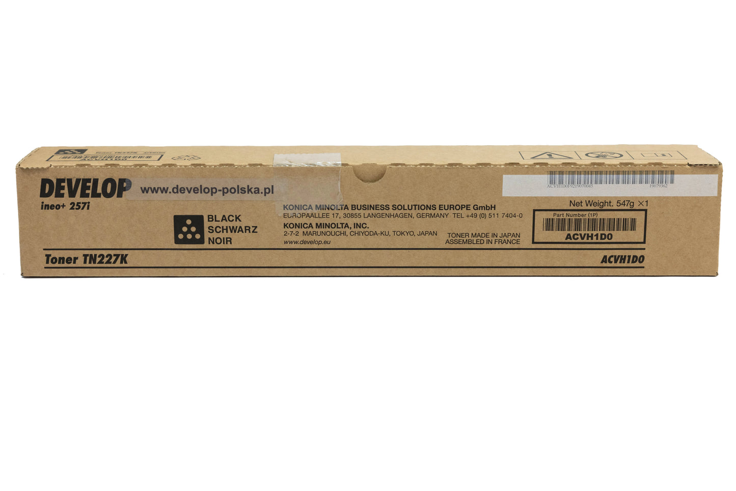 MINOLTA BLACK TN227K TONER Ineo+257i