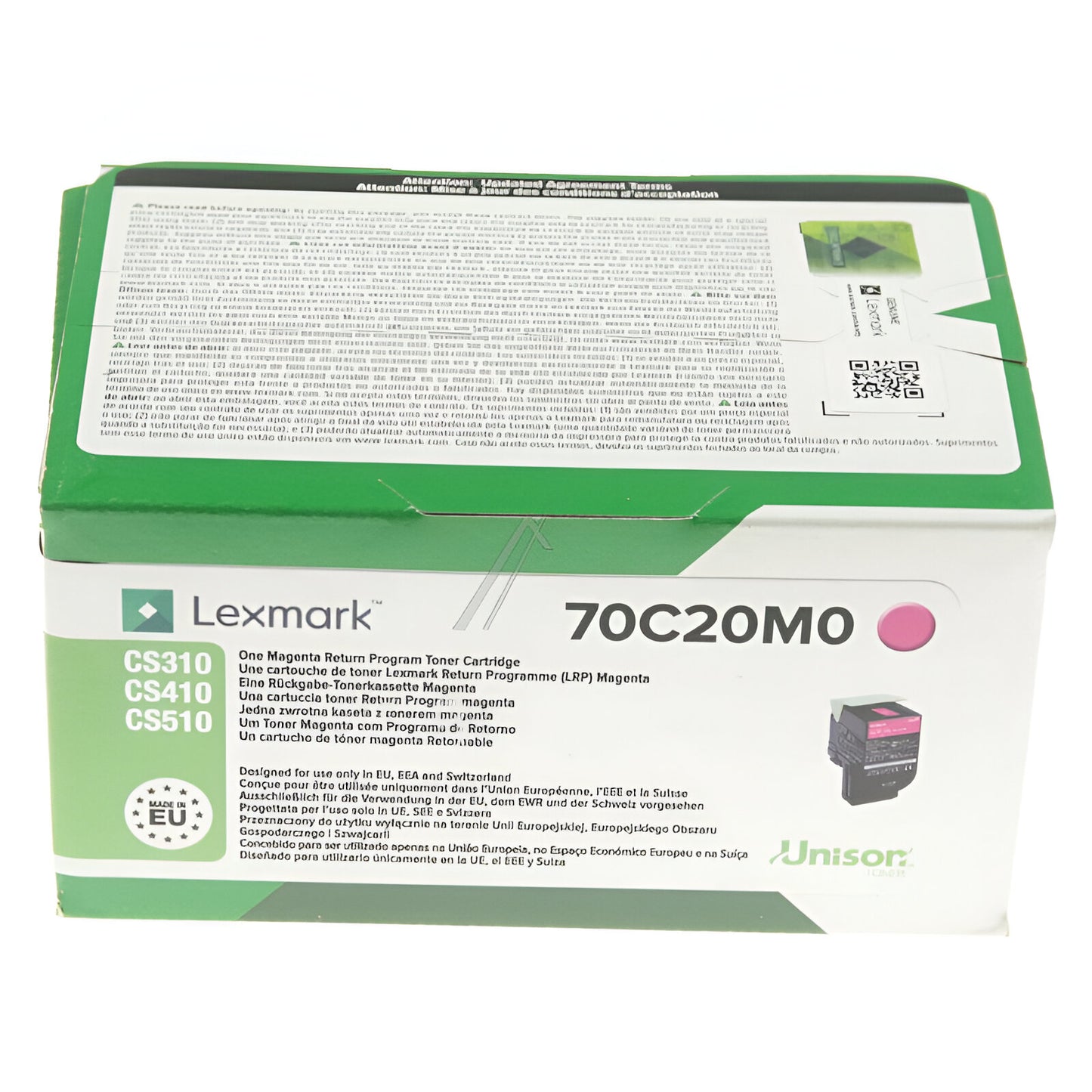 Lexmark 70C20M0 toner cartridge 1 pc(s) Original Magenta