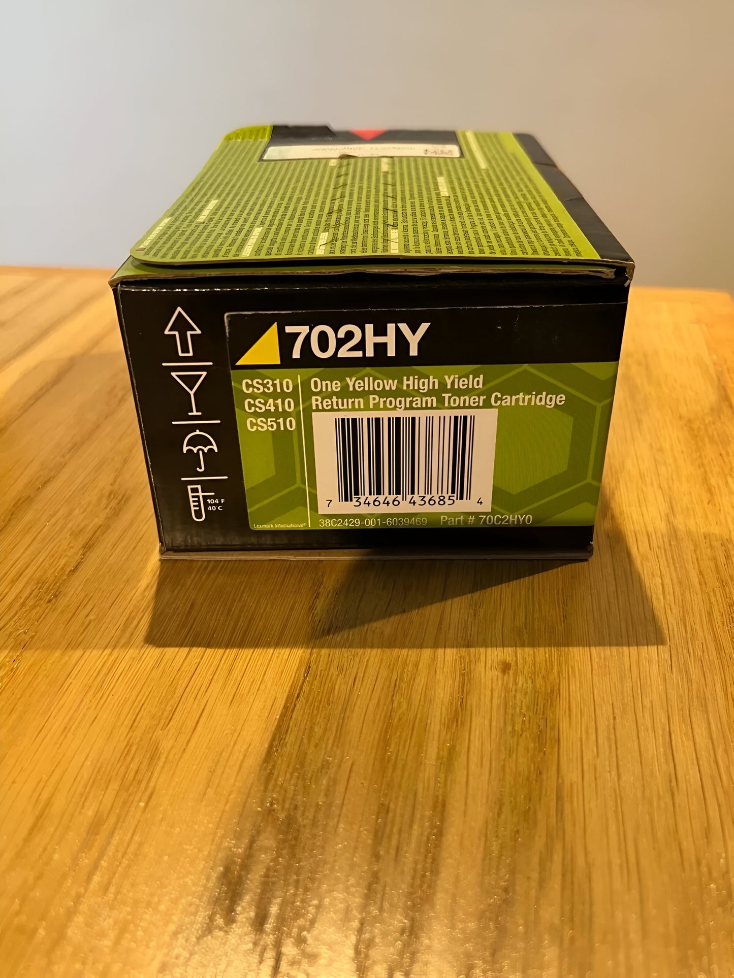 Lexmark 70C2HY0 toner cartridge 1 pc(s) Original Yellow