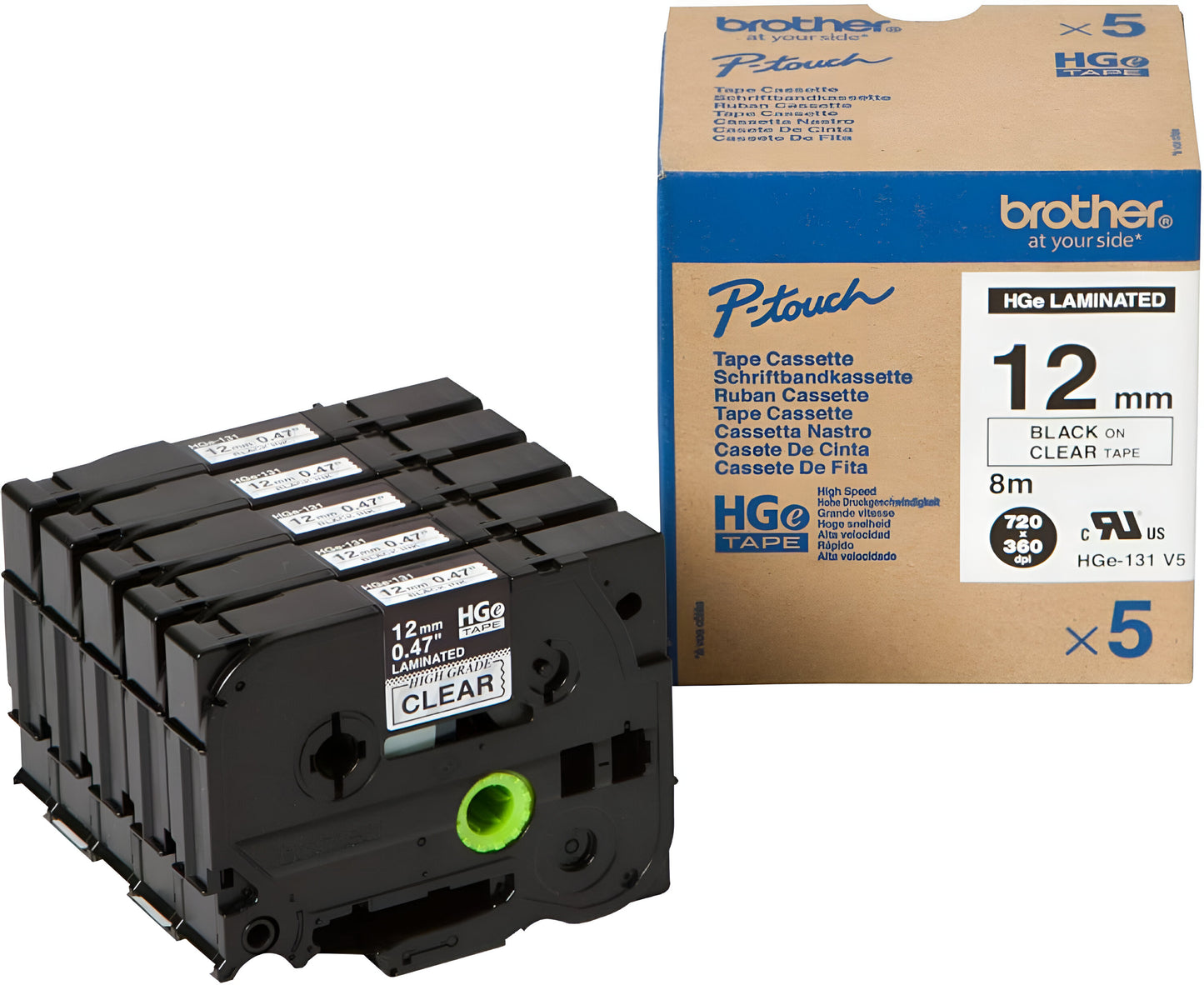 Brother HGE-131V5 label-making tape