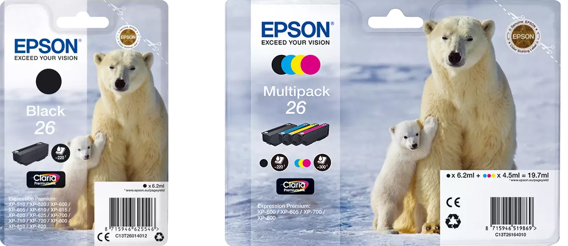Epson Polar bear Multipack 4-colours 26 Claria Premium EasyMail