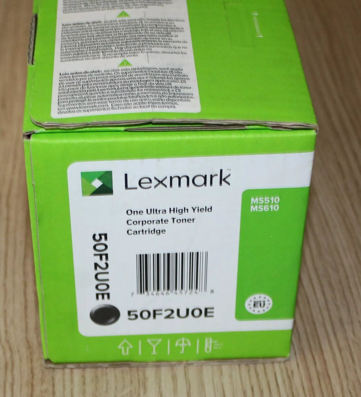 Lexmark 50F2U0E toner cartridge 1 pc(s) Original Black