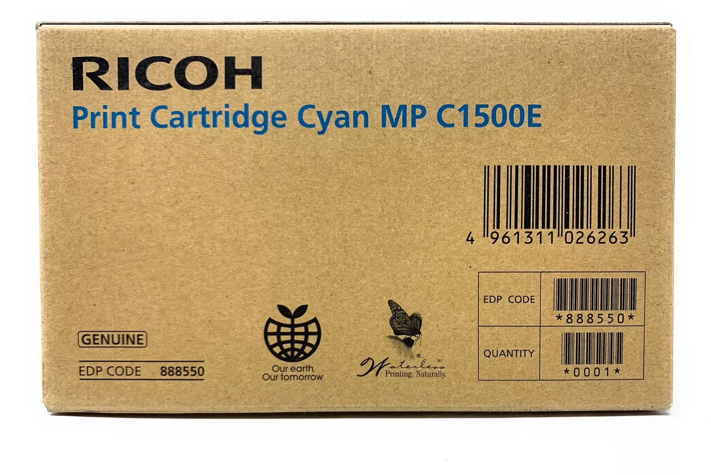 Ricoh Cyan Gel Type MP C1500 ink cartridge 1 pc(s) Original