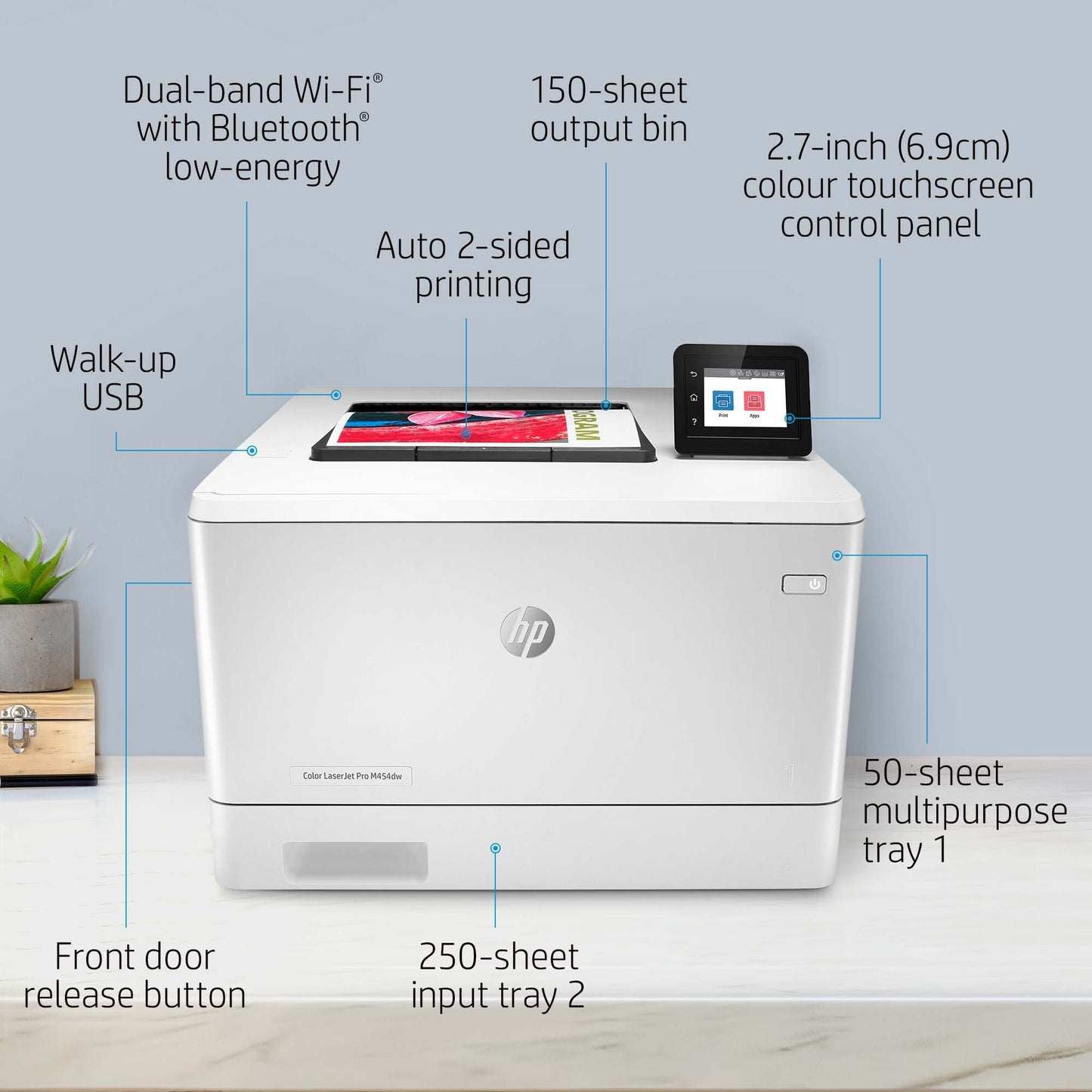 HP Color LaserJet Pro M454dn, Print, Two-sided printing