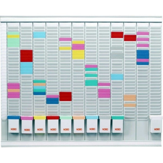 Nobo T-Card Annual 12 Month Planning Kit 32 Slot